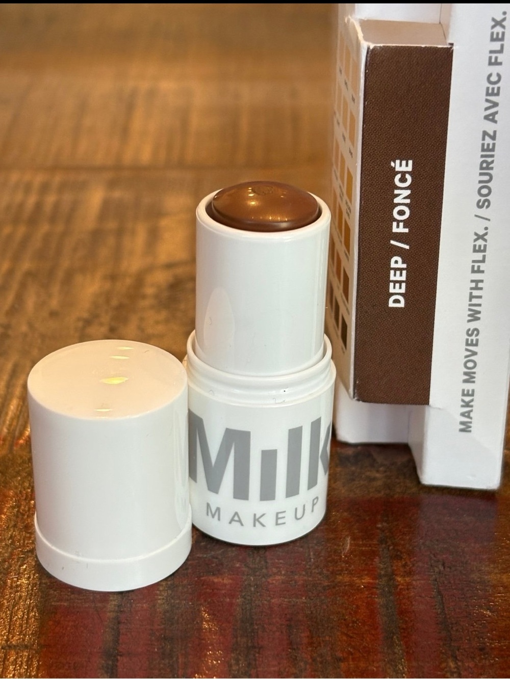 NEW Milk Makeup FLEX FOUNDATION STICK Natural Finish Foundation Mini in DEEP!